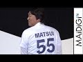 松井秀喜さん「ホームラン打ちたい」 「55」のユニフォーム姿を披露 「テンピュール」ブランドアンバサダー就任式1