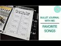 2021 BULLET JOURNAL WITH ME: FAVORITE SONGS LIST // SNAPSHOT MINIMALIST