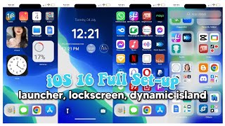 How to get iOS 16 Full Set-up on Android (launcher, lockscreen, dynamic island, app library) screenshot 5