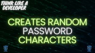 How Password Characters Are Generated in C++