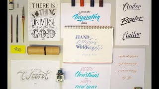 【單元試看】 Calligraphy（歐文書法）介紹 —— 設計風，手寫英文藝術字（基礎篇）