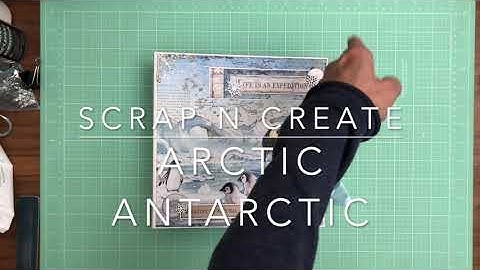 Stamperia Arctic Antarctic Scrapbook Mini Album Walk Through Walk Through tutorial