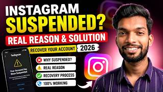 Why Instagram Suspended Your Account? Reason & Solution | Recover Instagram Suspended Account 2026