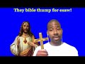 Christian bible thumper for jesus break down israelites and strangers