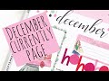 How to Decorate Your Monthly Currently Page in Your Planner // December 2019