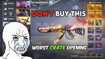 I got scammed by CODM 🥲 | Feral legendary crate opening in cod mobile