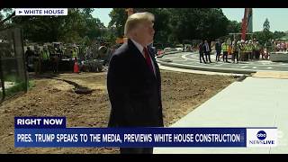 President Trump speaks to the media outside the White House: LIVE