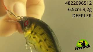 Frenetic Wobbler Deepler | Hossz: 6,5 Cm, Szín: Arany/Fekete (Csíkos) videó