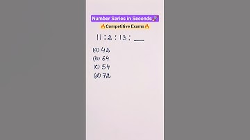 Number Series Trick 🔥🚀 #shorts #numberseries #reasoning #numberanalogy #competitiveexams #aptitude