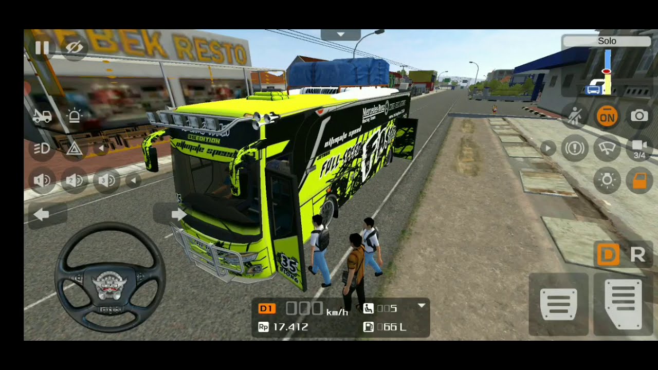 Bus Simulator Indonesia Full modified bus 🥳 - YouTube