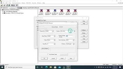 Como conectarse a un PLC Compactlogix por medio del Driver RS232-DF1