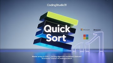 Quick Sort | Fastest Sorting Algorithm for Coding Interviews #codingsstudio 