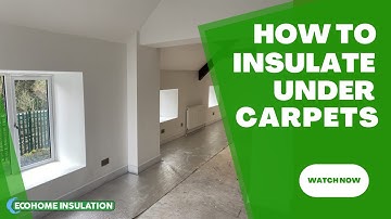 How to Insulate a floor to prevent Cold from below with EcoTec FloorFoam