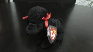 TY BEANIE BABIES 1997 GIGI THE BLACK POOLDLE DOG PLUSH REVIEW