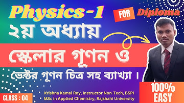 Physics-1[ 2nd Chapter] স্কেলার গূণন ও ভেক্টর গূণণ কি? চিত্র সহ ব্যাখ্যা।#diploma #polytechnic
