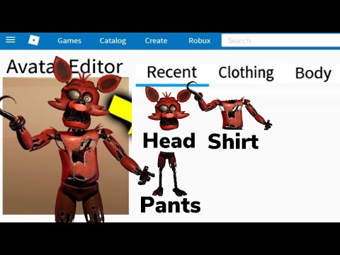 MAKING WITHERED FOXY a ROBLOX ACCOUNT (FNAF Five Nights At Freddy's) 