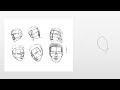 How To Draw Head From Different Angles Using ( Andrew Loomis Method )