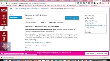 Canvas Tutorial for HelpMath and StudySync Requests
