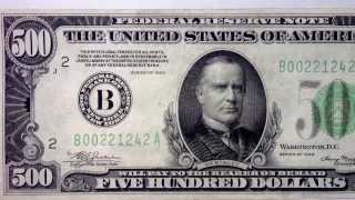 High Grade 1934 $500 Bill New York B00221242