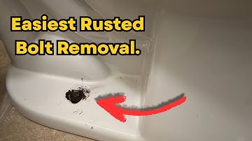 Quickly Removing Stuck and Rusted Toilet Bolts