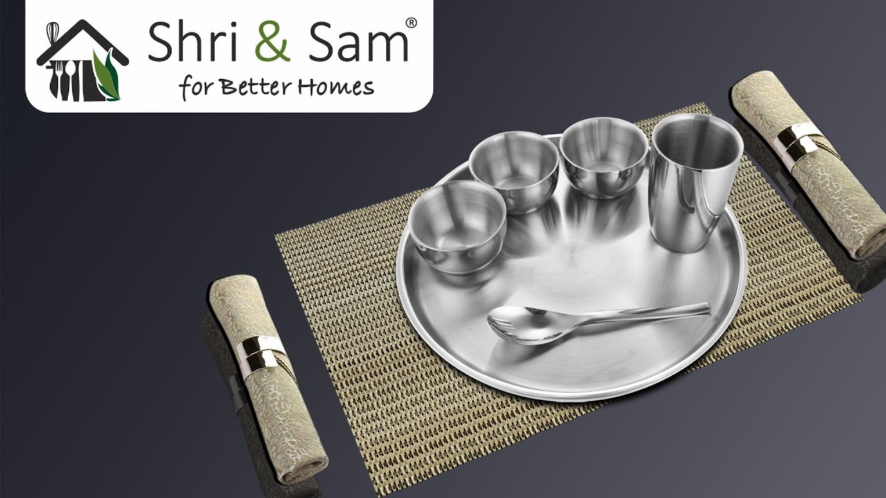 Double Wall Thali Set - Nikki | Premium Stainless Steel | Dinnerware