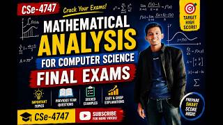 Mathematical Analysis for Computer Science Segment 6 Final Exams CSE-4747 Random variable