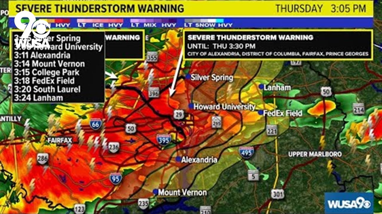 Severe Thunderstorm Watch and Flash Flood Watch for the DMV - YouTube