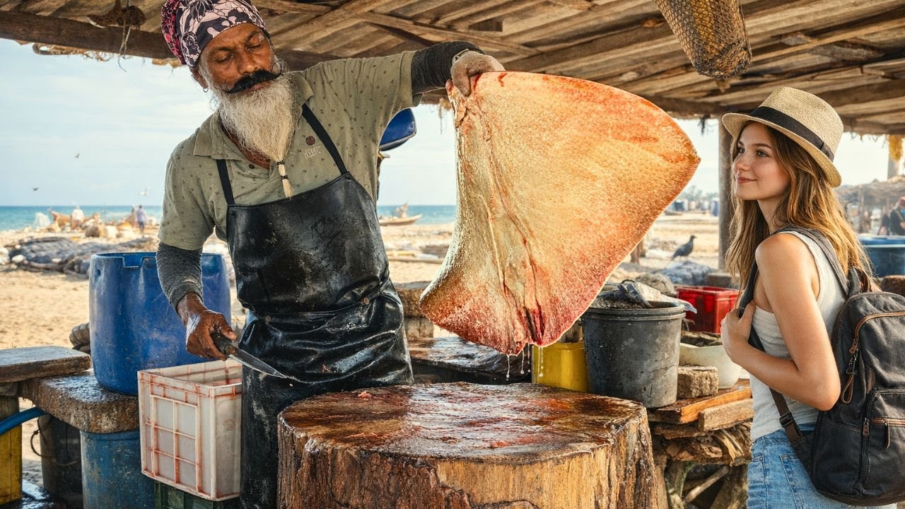 Wow! Fish Cutting ASMR – Stingray & Fresh Mullets by a Master Cutter |  Traditional Fish Market