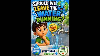 💧 Save Water! 👀 | Turn It Off | Kids STEM Shorts 🌍 #kidslearning #educationalvideos