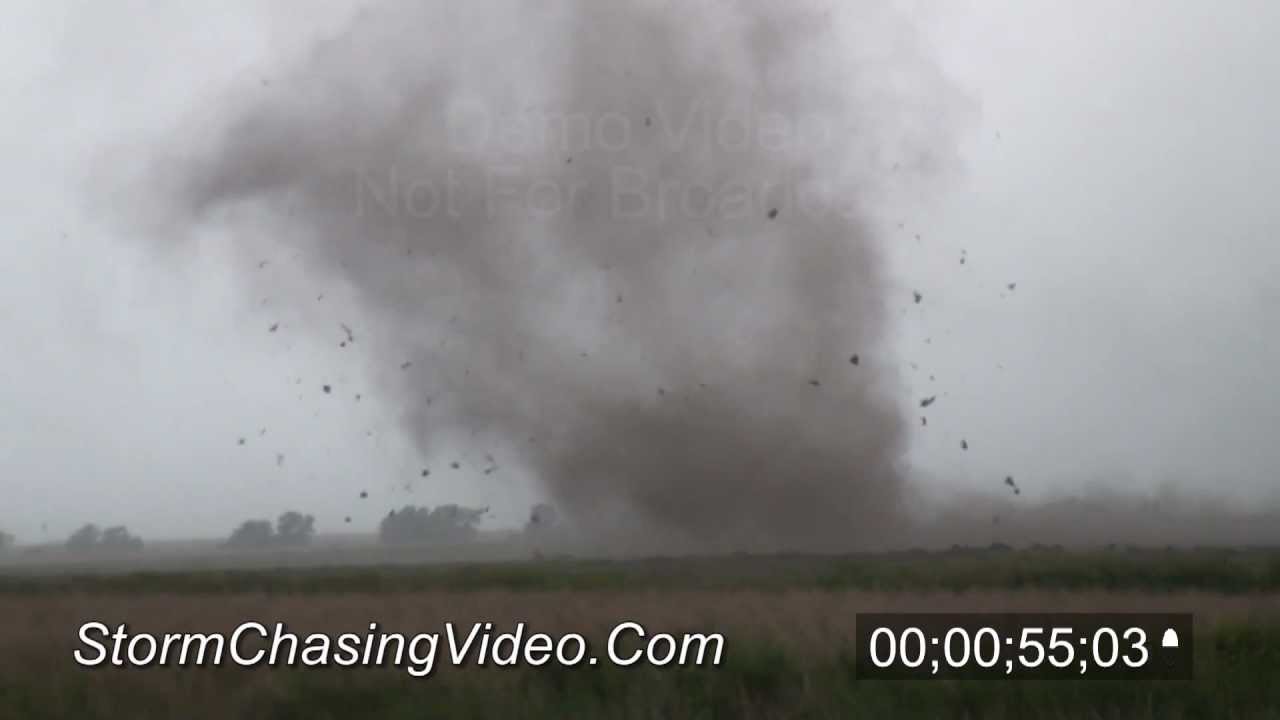 5/25/2012 Walker, KS AntiCyclonic Tornado stock footage archive