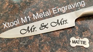 How to engrave metal with the Xtool M1