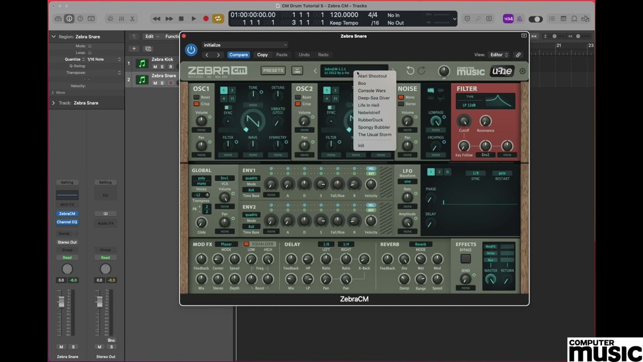 CM313 Bargain Beats: Tutorial 5 - ZebraCM Drums