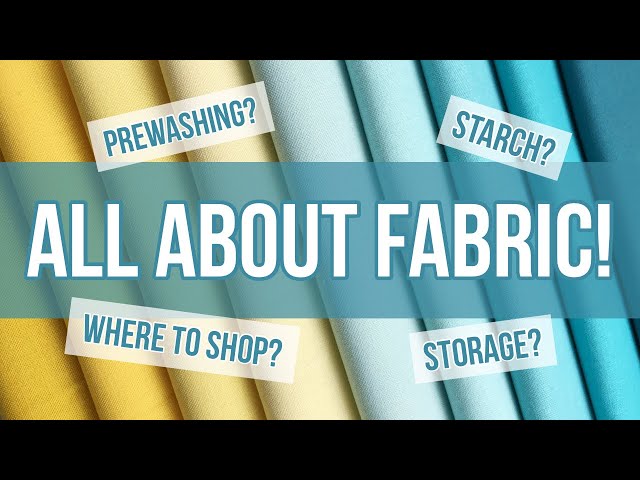 How to Starch Fabric (Sta-Flo Liquid Starch Tutorial!) 