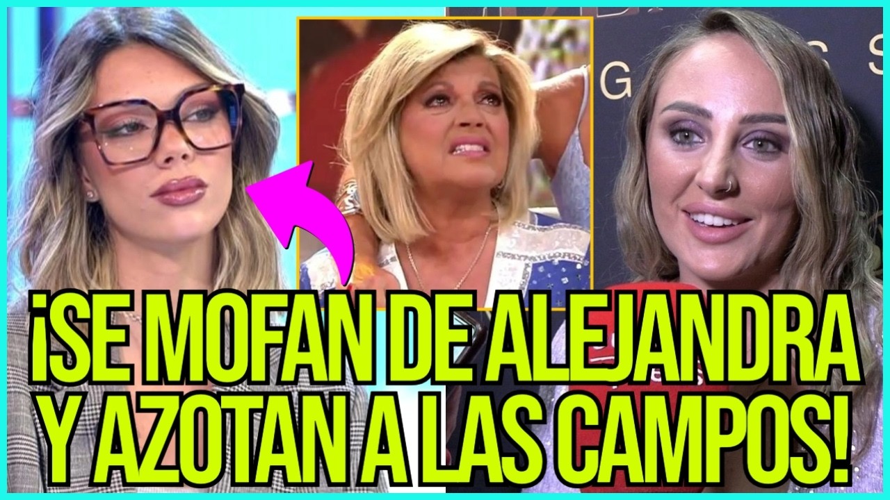 💥¡SE MOFAN DE ALEJANDRA RUBIO! TRAS BRUTAL REPASO POR ROCÍO FLORES A TERELU CAMPOS Y CARMEN BORREGO