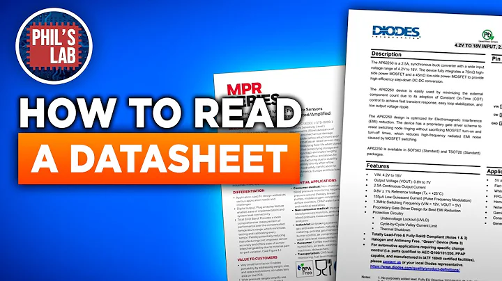 (Sponsored) How To Read A Datasheet - Phil's Lab #123