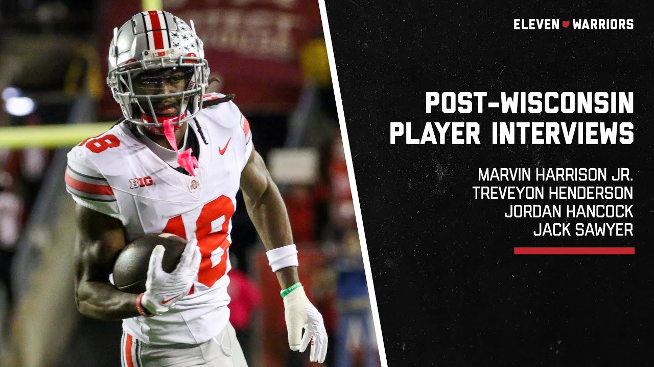 Jordan Hancock, MHJ, TreVeyon Henderson and Jack Sawyer recap win over Wisconsin