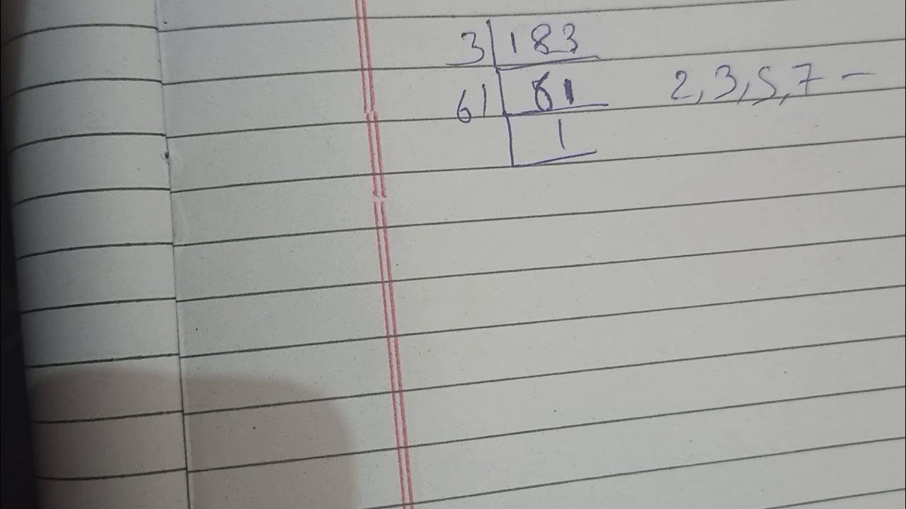 prime factors of 183 YouTube