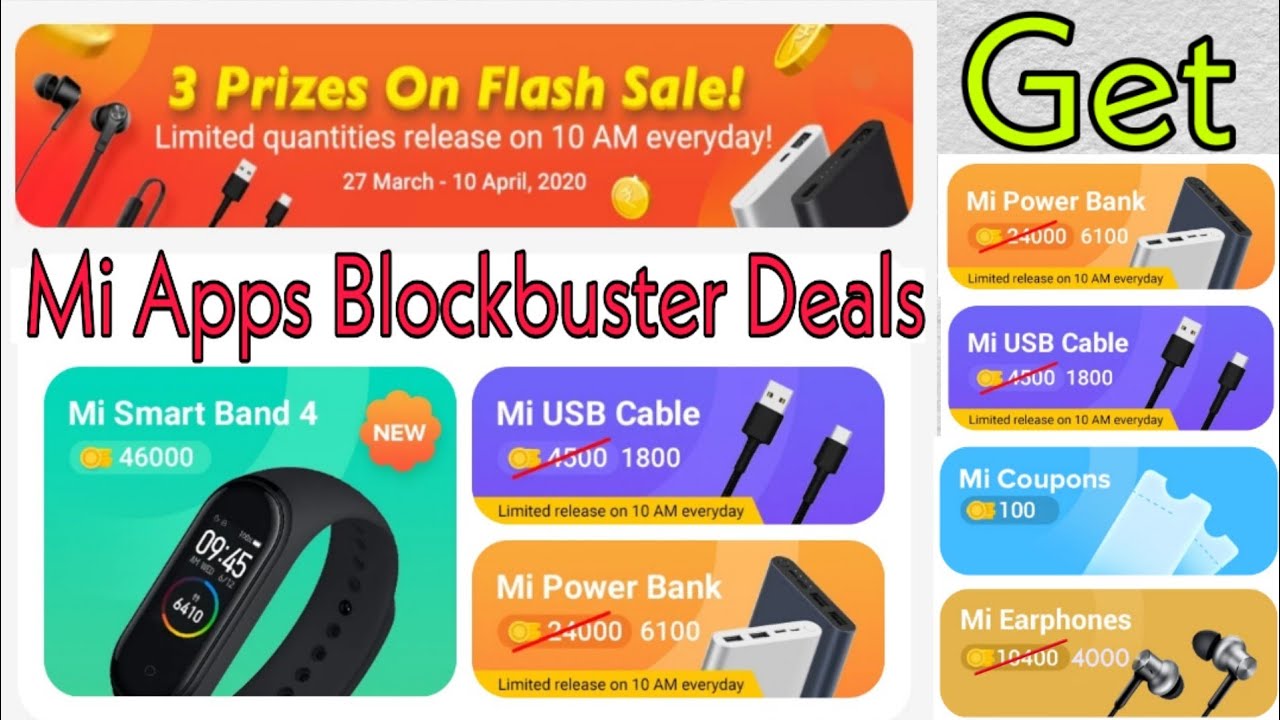 Mi Apps & Mi coins blockbuster deals || Redeem free mi products by coins || Tech receiver