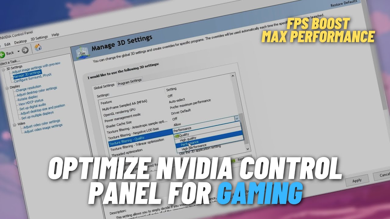 Nvidia Control Panel: How to Set the Best Settings for Gaming ...
