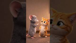 Funny Cat and Mouse Dance Challenge! 🕺😹 (Cute Toddler Cartoon) #shorts