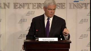 Newt Gingrich at AEI: \\
