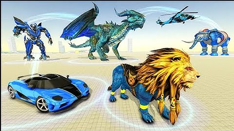 Transform Your Ultimate Lion Robot Games - Android Gameplay | Game For Cartoon | Kids Gameplay