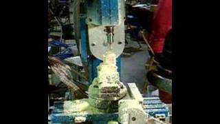 5-axis milling demo with EMC2
