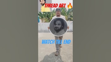 1000+ Threads, 1 Stunning Portrait! Must Watch!"#stringart #threadart #topshorts #art #homedecor