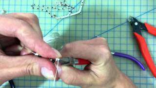 How to Wire Wrap a Beaded Chain - DIY Jewelry Tutorial, by JuditM