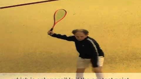 Squash technique video: characteristics of the forehand squash stroke