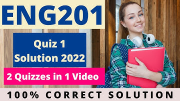 ENG201 Quiz 1 Solution 2022 | #easylearningclub