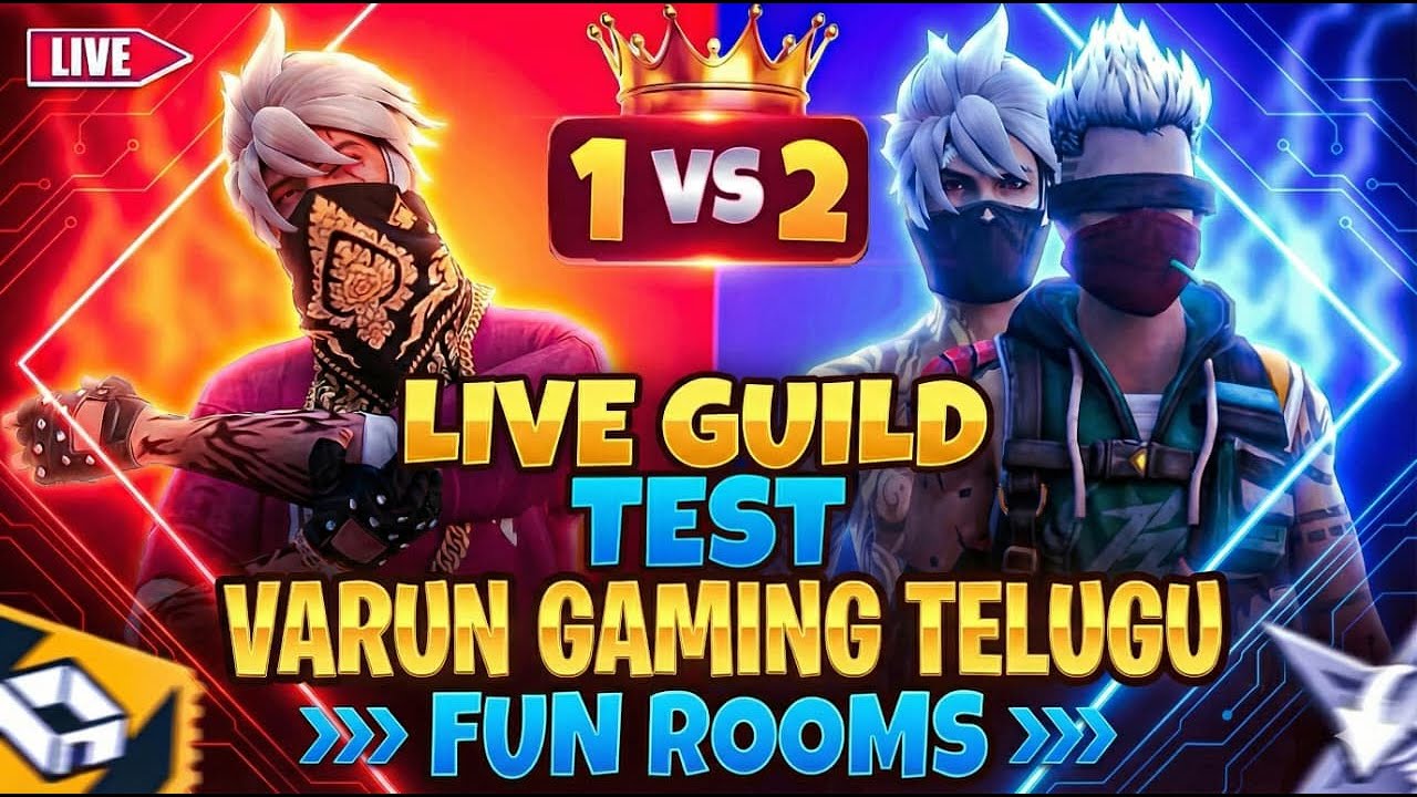 GUILD TRAILS | VG TELUGU 1V2 4V4 FUN ROOMS | FREE FIRE TELUGU LIVE 🥶👽 # ...