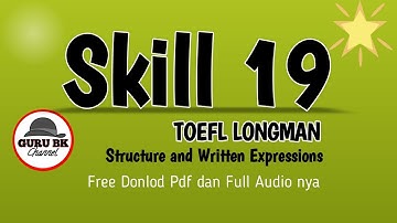 SKILL 19 : INVERT THE SUBJECT AND VERB WITH COMPARISONS | TOEFL LONGMAN GURU BK CHANNEL
