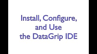 DataGrip Configuration